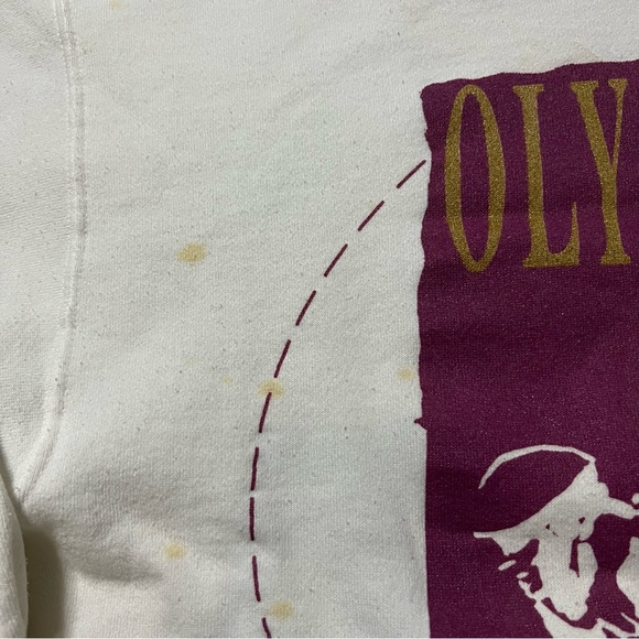 Vintage Atlanta 1996 Olympics Sweatshirt White USA 90s Size M 20.5X25.5 - Picture 4 of 15